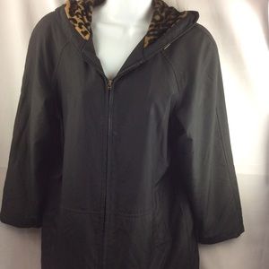 FSL collection black/ leopard jacket